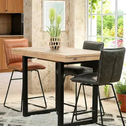 BRISBANE Univers Déco·Loft Industriel|Chaises De Bar Industrielles|Tabouret de bar industriel brun