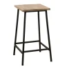 Loft / Loft Colors Meubles De Salle À Manger·Tabourets|Tabouret en Hévéa recyclé naturel et métal 40x40x60cm LOFT