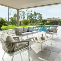 Univers Déco·Scandinave Hygge|Meubles De Salon·Poufs|Tabouret fourrure grise synthétique