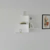 MARFA Meubles De Salon·Etagères Murales|Meubles De Rangement·Etagères Murales|Étagère murale blanche design, 5 plateaux décalés