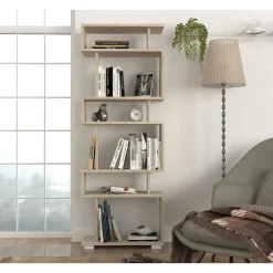 MARFA Meubles De Salon·Etagères Murales|Meubles De Rangement·Etagères Murales|Étagère murale design blanche silhouette zigzag