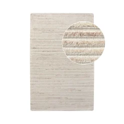 FEZ Tapis|Textile·Tapis|Tapis blanc ivoire en laine tuftée main 200x300 cm