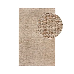 FEZ Tapis|Textile·Tapis|Tapis bohème rectangulaire en jute et coton tressé main 160x230 cm