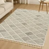 ISTANBUL Tapis|Textile·Tapis|Tapis de salon beige – effet tresse, 120x180 cm