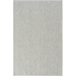 ISTANBUL Tapis|Textile·Tapis|Tapis de salon gris – boucles en relief 120x180 cm
