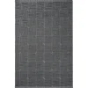 ISTANBUL Tapis|Textile·Tapis|Tapis gris foncé – motif carré, 120x180 cm