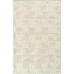 ISTANBUL Tapis|Textile·Tapis|Tapis gris foncé – motif carré, 120x180 cm