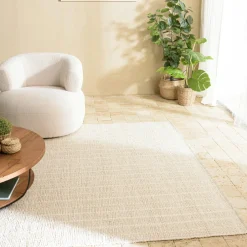 Tapis|Textile·Tapis|Tapis rectangulaire 200 x 290 coton recyclé ivoire