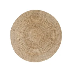 FEZ Tapis|Textile·Tapis|Tapis rond en jute tressée Ø90 cm - style bohème et nature
