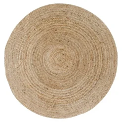 FEZ Tapis|Textile·Tapis|Tapis rond en jute tressée Ø150 cm - style bohème et nature
