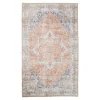 FEZ Tapis|Textile·Tapis|Tapis vintage orange et bleu à motifs traditionnels 200x300 cm