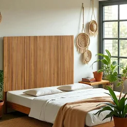 IENA Têtes De Lit En Bois|Tête de lit moderne bois – structure baguette, 145 cm