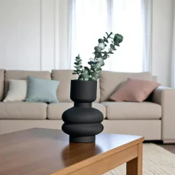 Vases|Vase décoratif en céramique motif visage