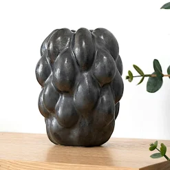 Vases|Vase décoratif noir organique