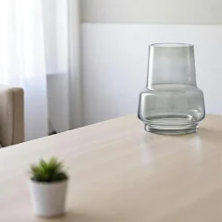 Vases|Vase en verre fumé gris