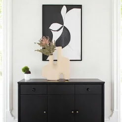 Vases|Vase soliflore design, couleur sable