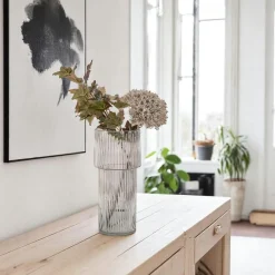 Vases|Vase vintage marron et vert