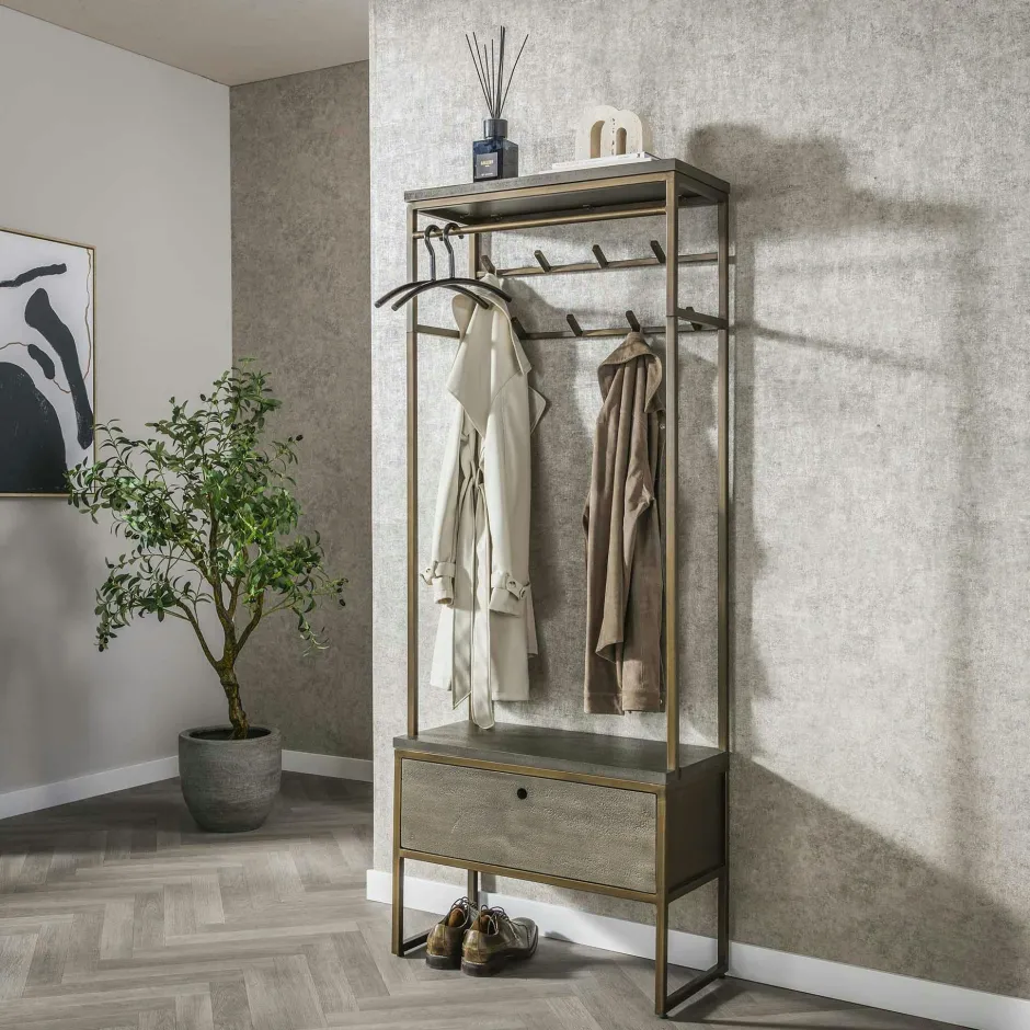 RALF Meubles D'Entrée·Vestiaires|Meubles D'Entrée·Vestiaires / Meubles À Chaussures|Vestiaire d'entrée vintage 8 crochets